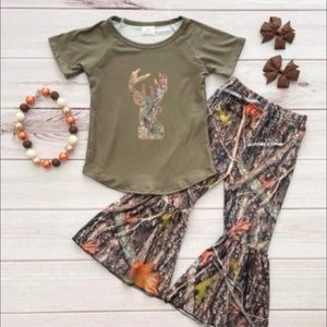 6/12 month boutique camouflage outfit